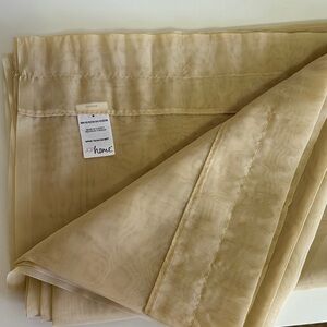 JCPenney Set of 2 Beige Sheer Curtains